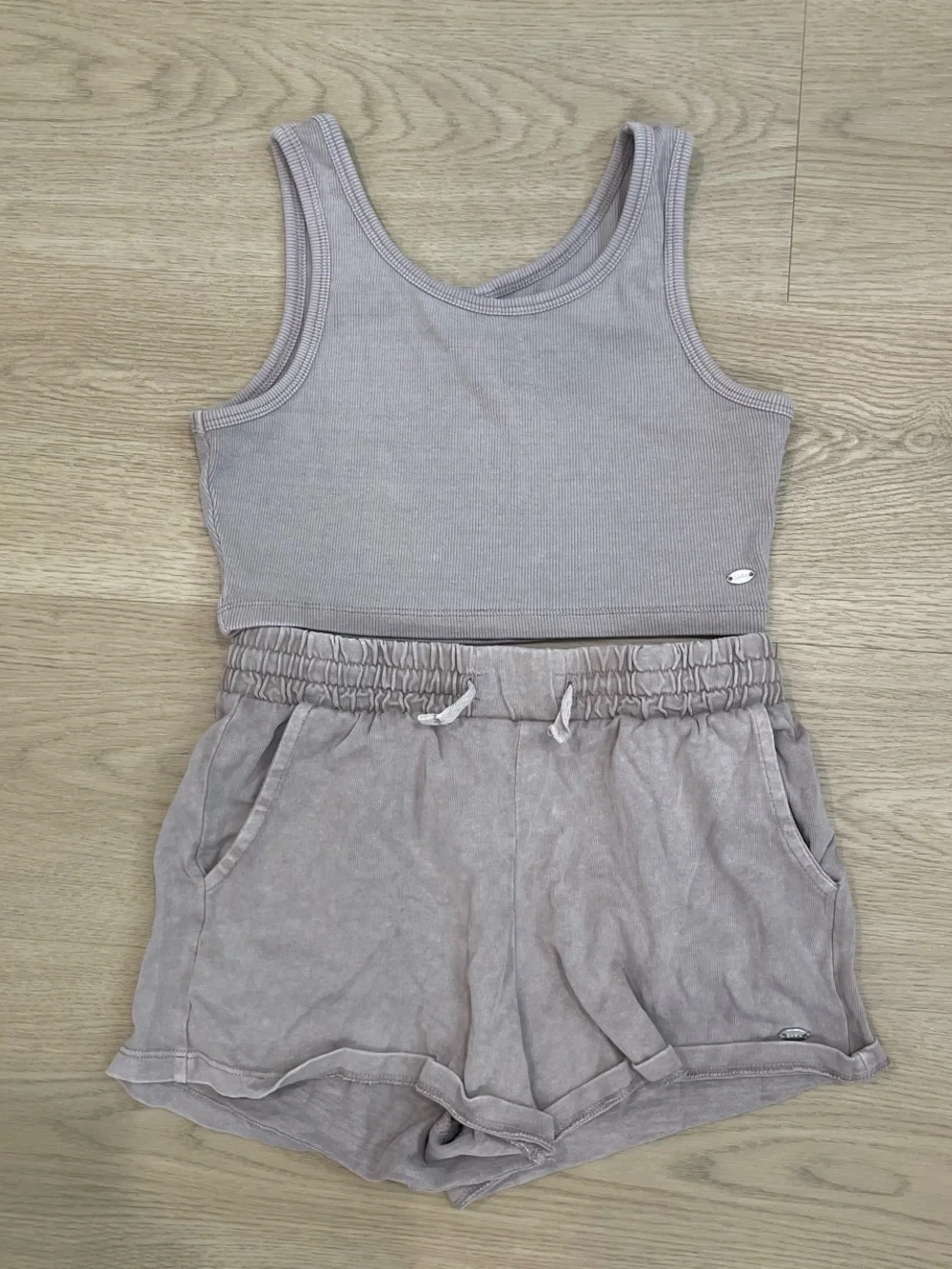 Zara Ribbed Tank in Dusty Mauve